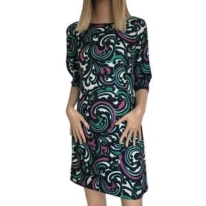 PRETTY Dress Enlarged Paisley Print Banana Republic